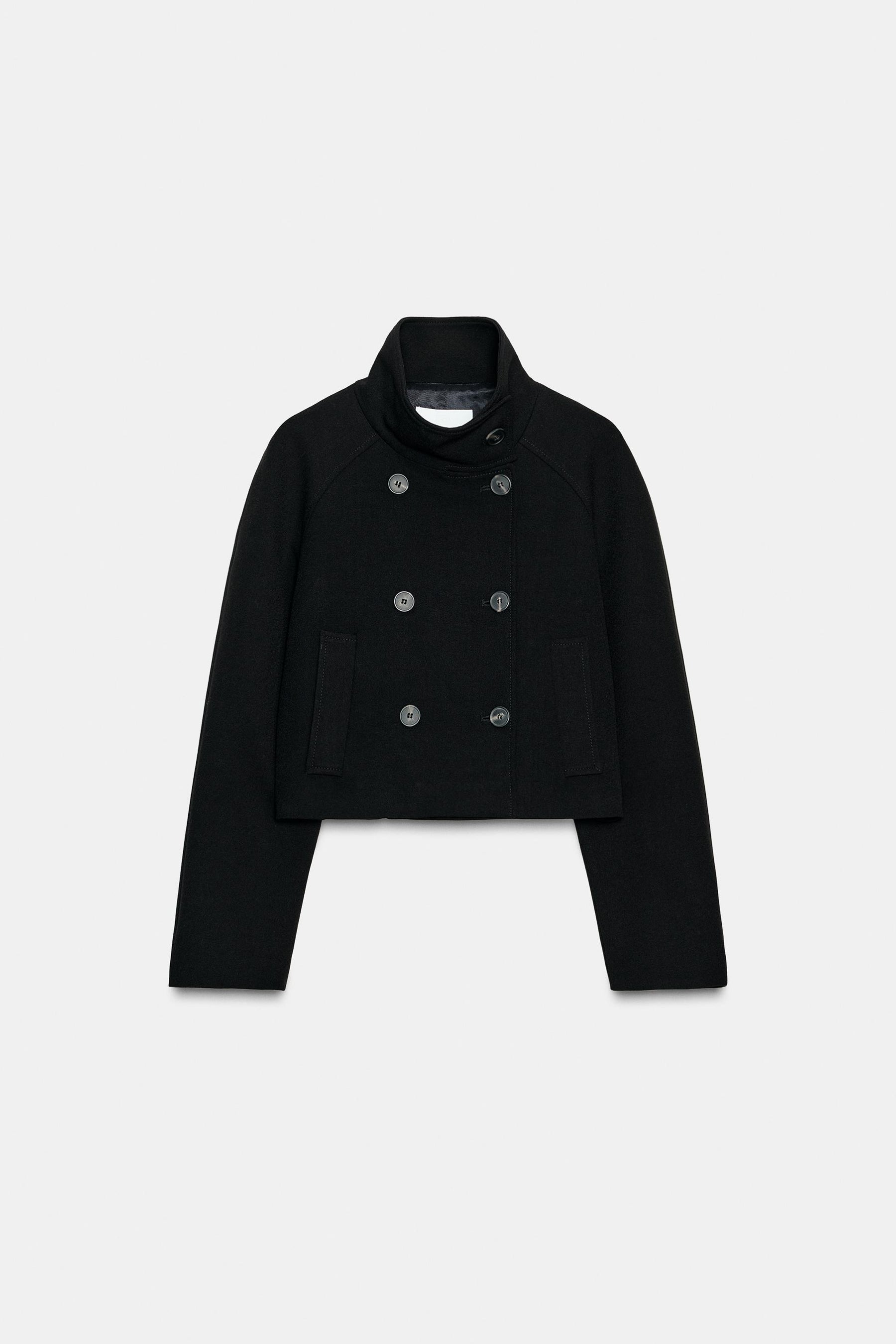 CROPPED DOUBLE-BREASTED JACKET