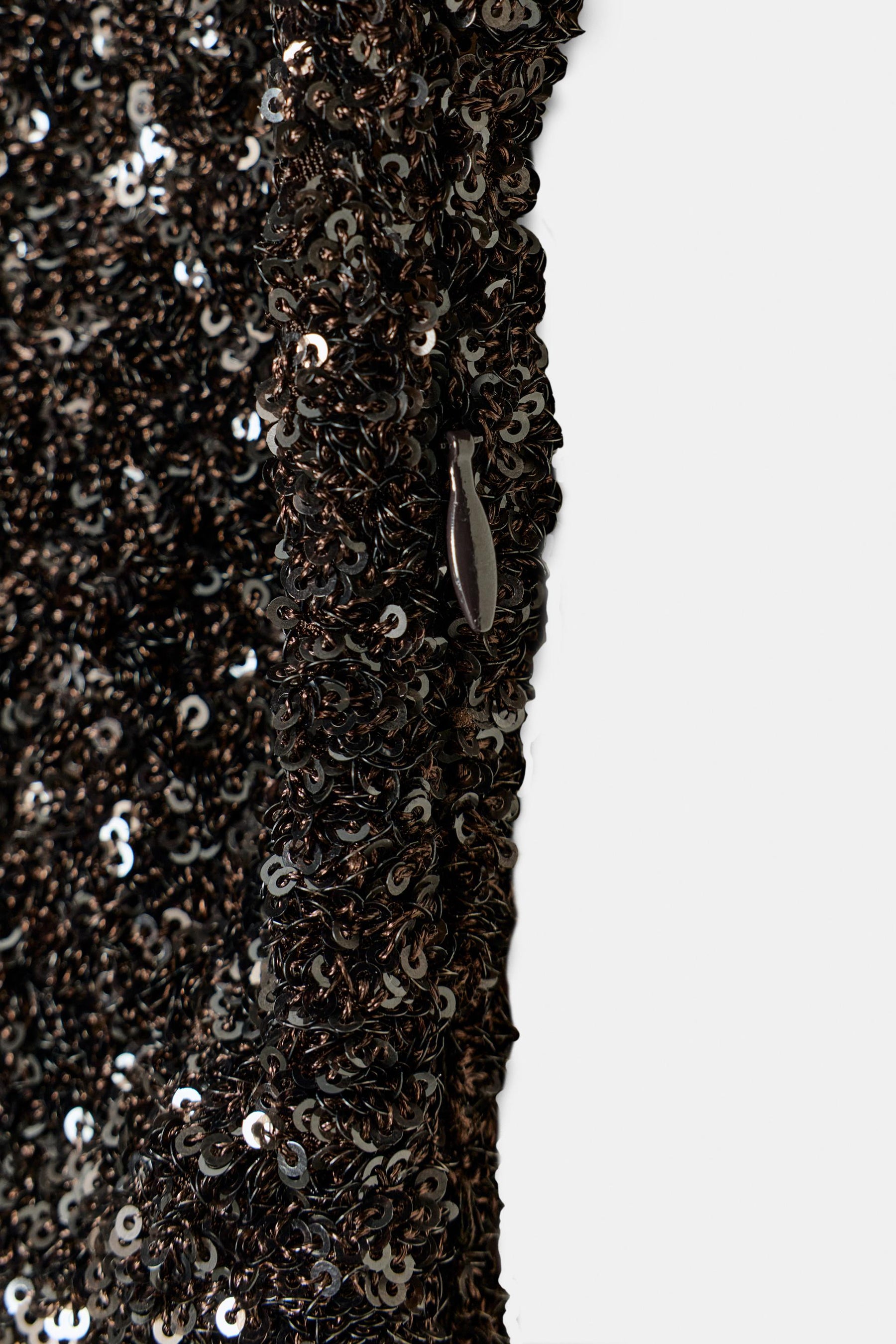 ZW COLLECTION SEQUINNED DRESS WITH SHOULDER PADS - Image 8