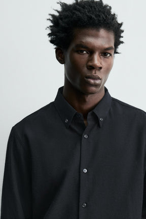 TEXTURED WOOL BLEND SHIRT - Image 5