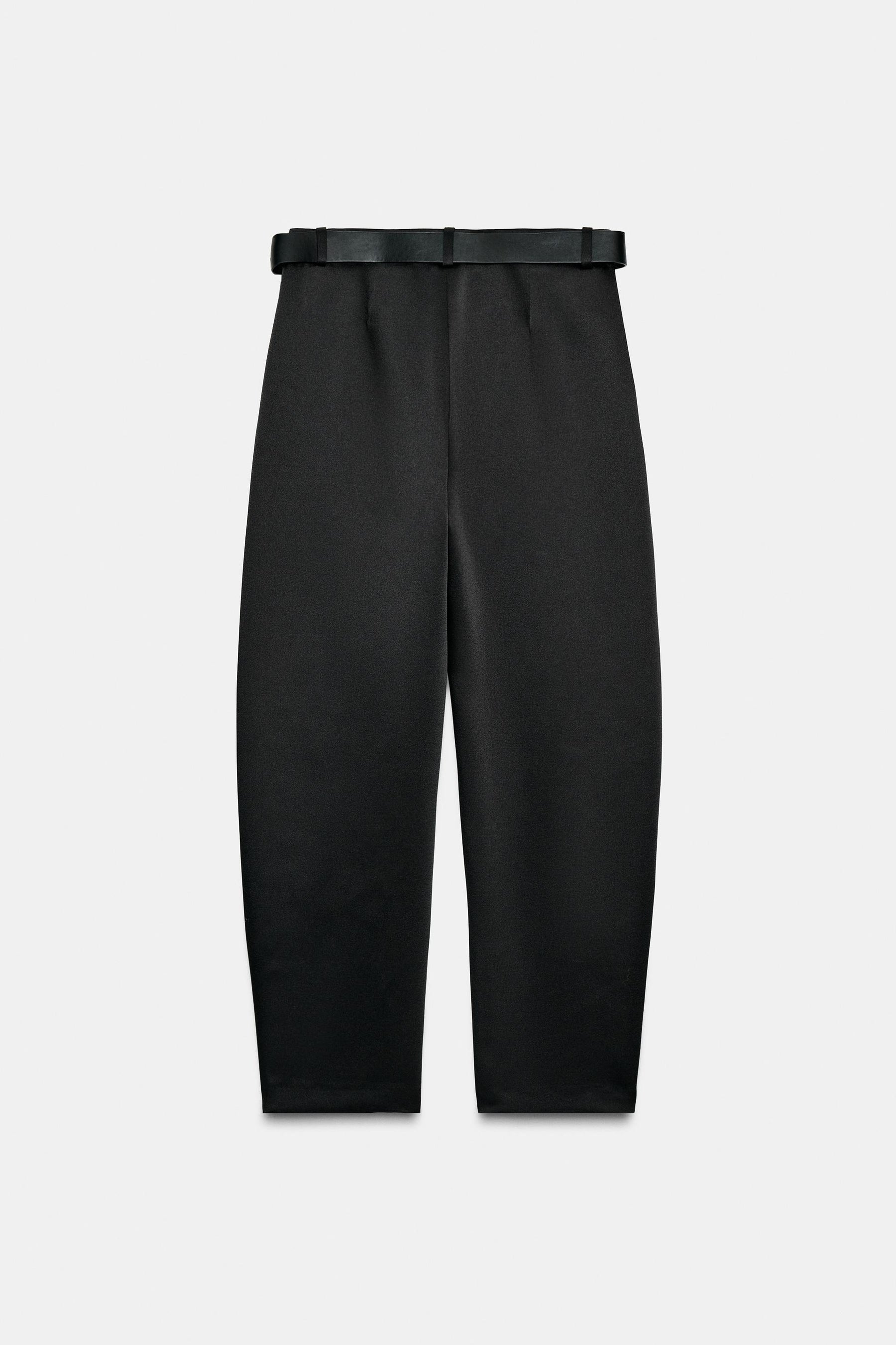 Satin Barrel Trousers