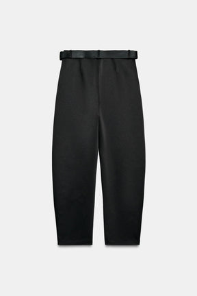 Satin Barrel Trousers