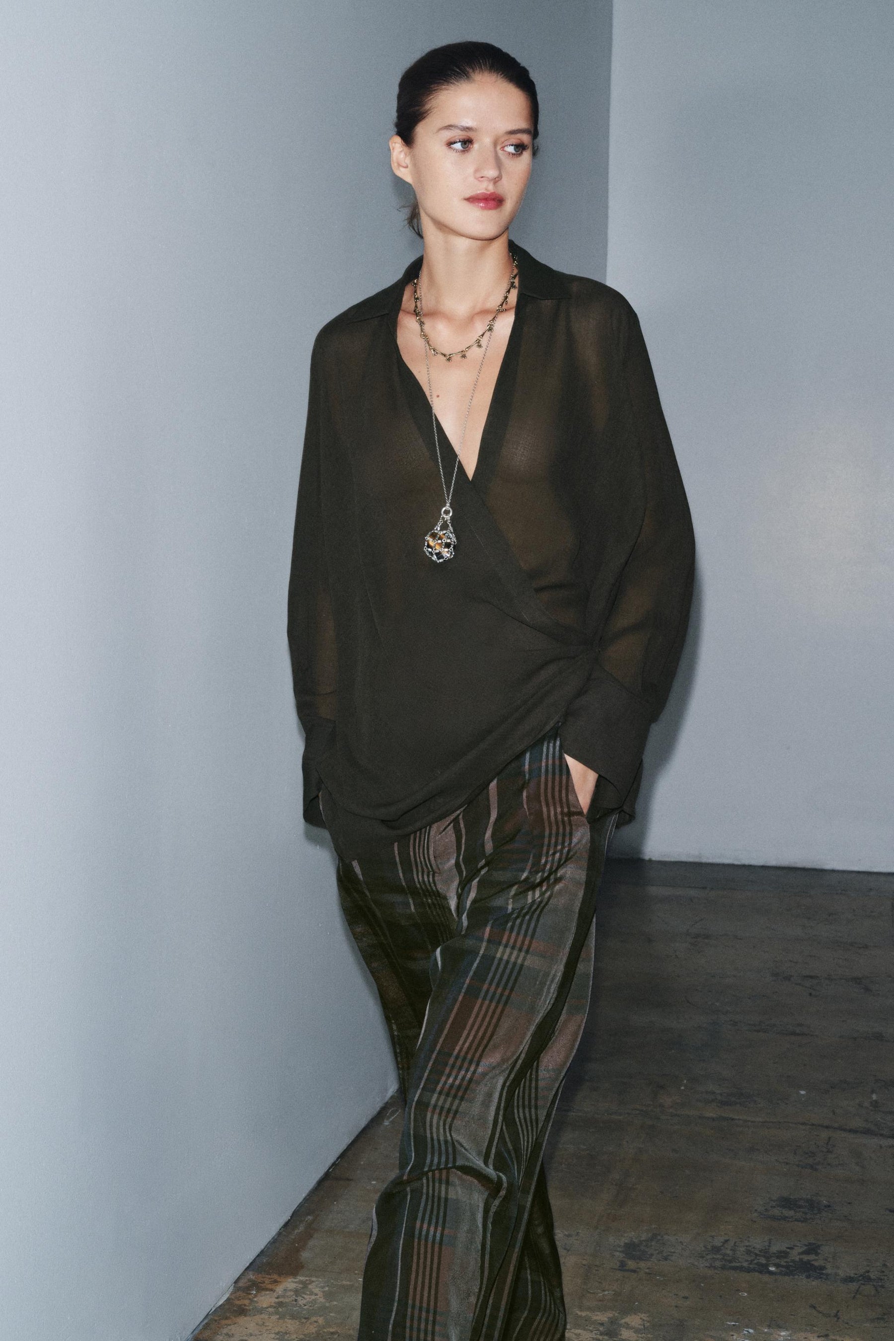 Asymmetric Wool Blend Top