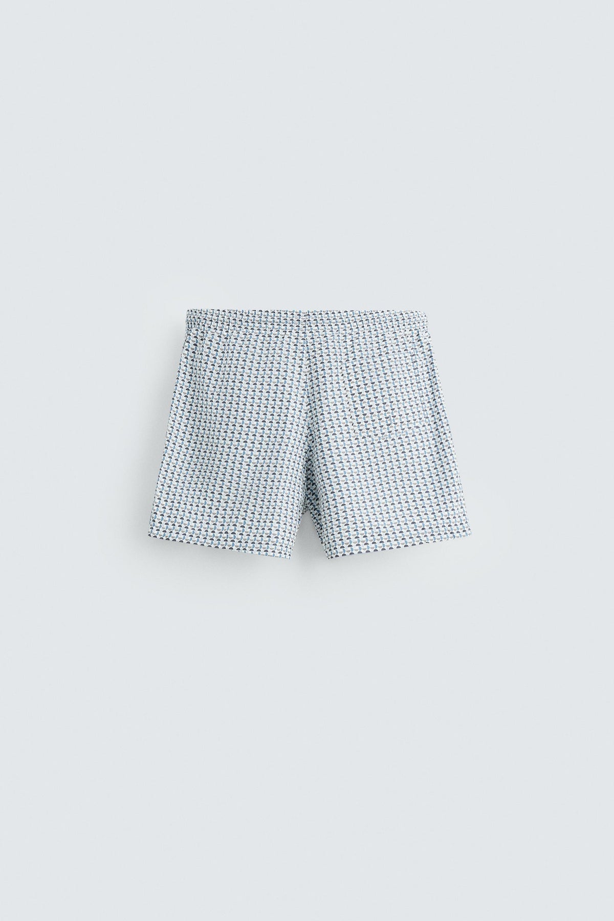 GEOMETRIC PRINT MID-LENGTH SWIMMING TRUNKS - Image 2
