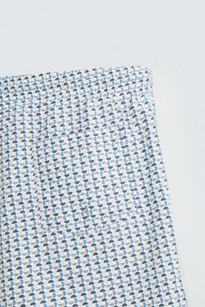 GEOMETRIC PRINT MID-LENGTH SWIMMING TRUNKS - Image 4