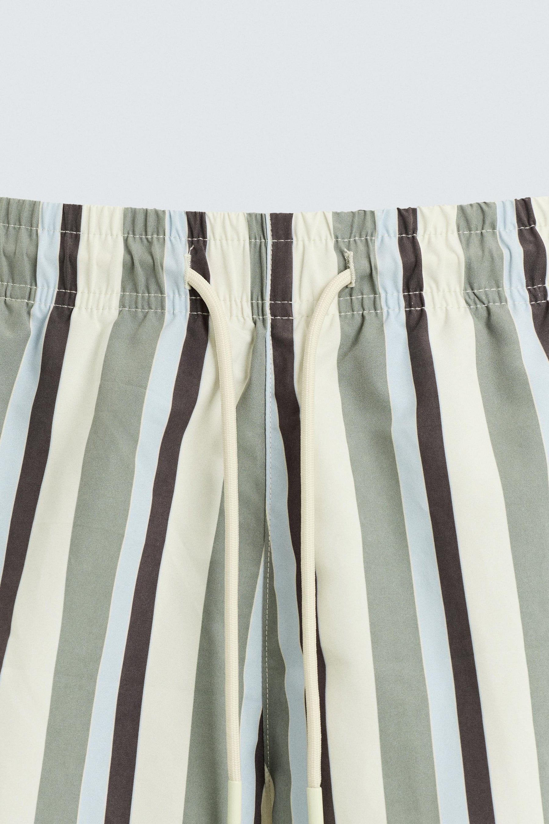 STRIPED MID-LENGTH SWIMMING TRUNKS - Image 3