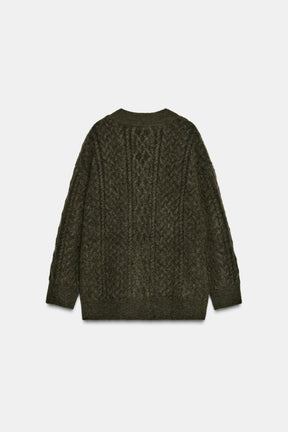 OVERSIZED CABLE KNIT JUMPER - Image 5