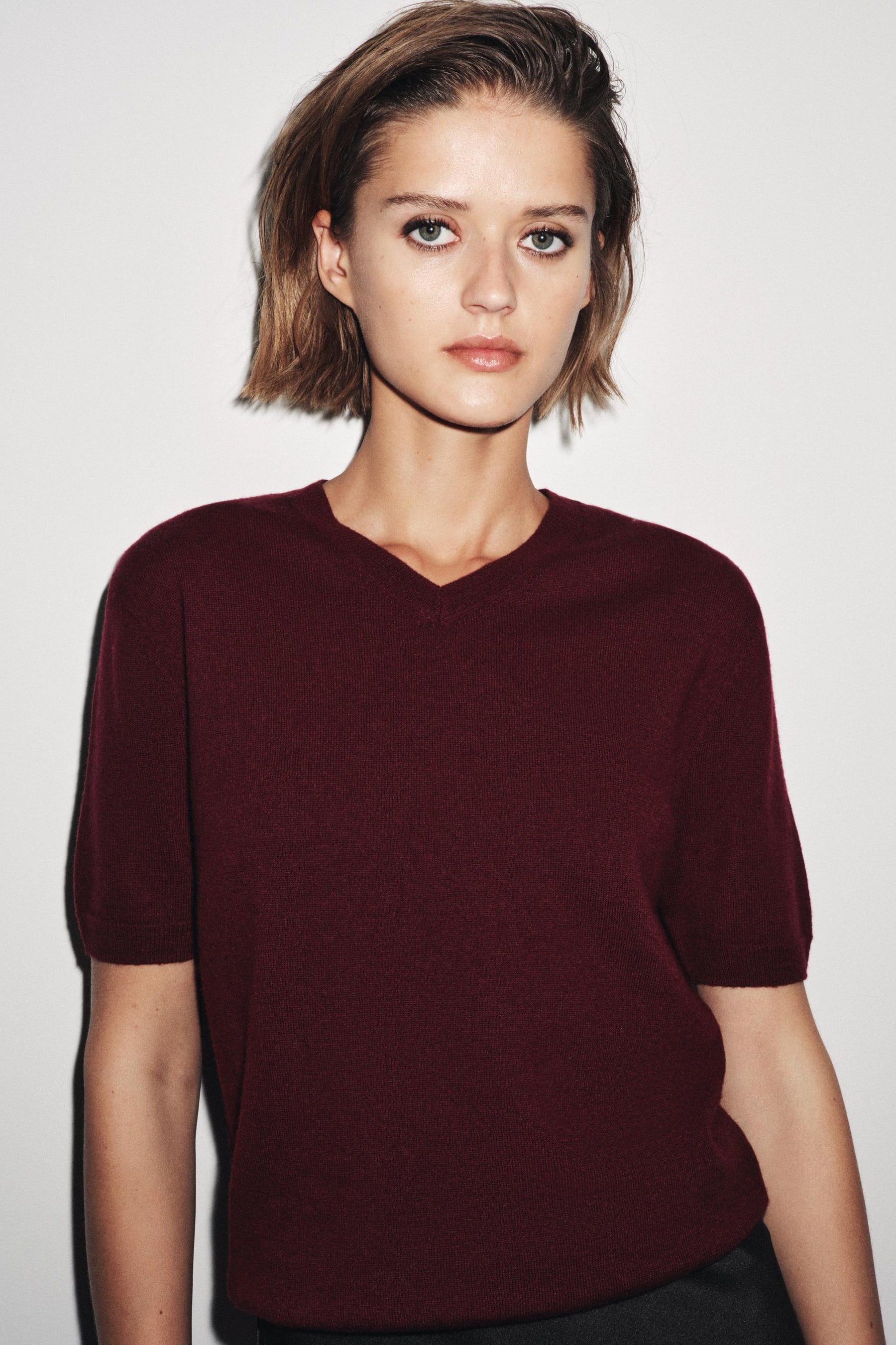 Wool Knit Short Jumper