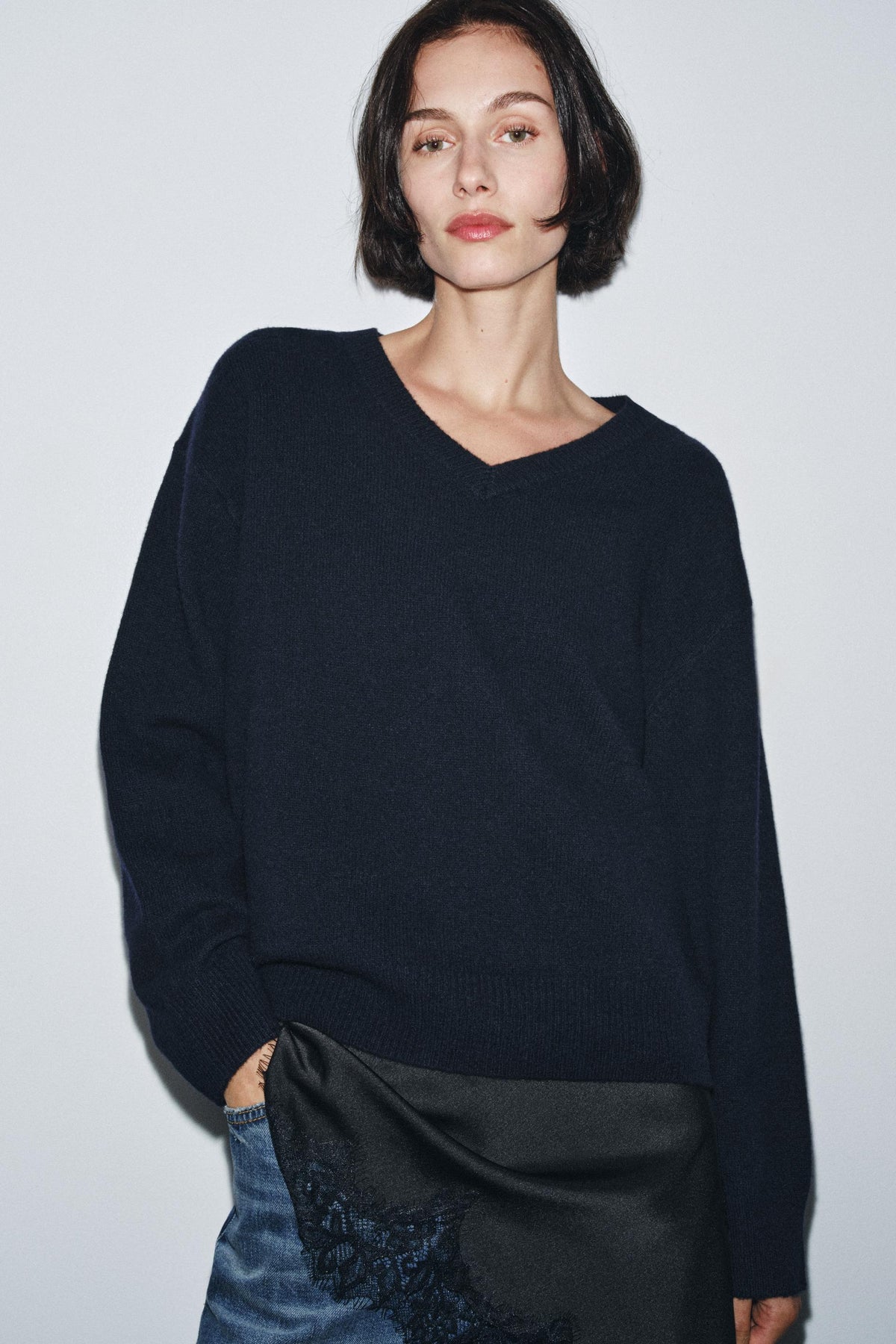 Wool V-Neck Jumper