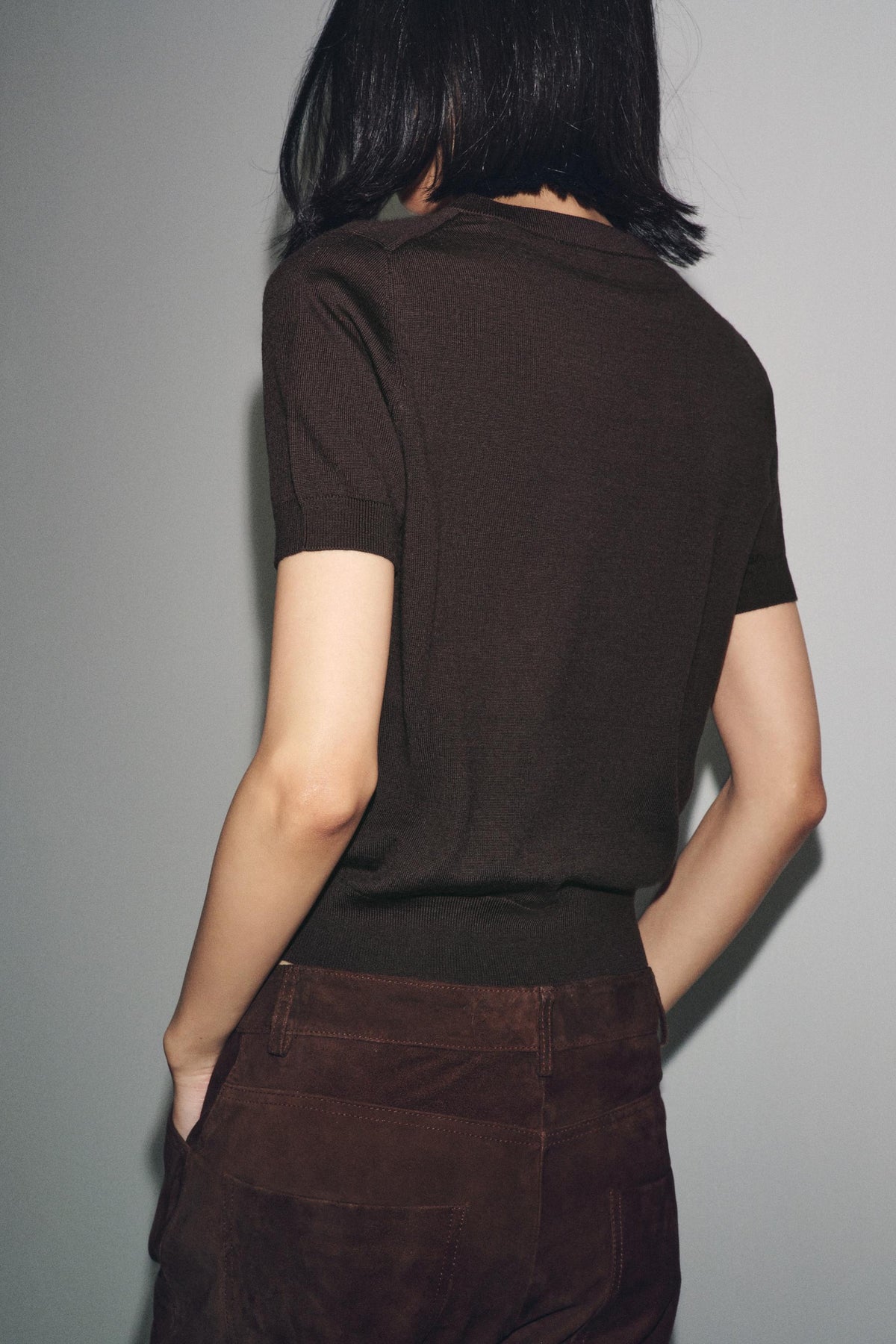 Wool Short Sleeve Jumper