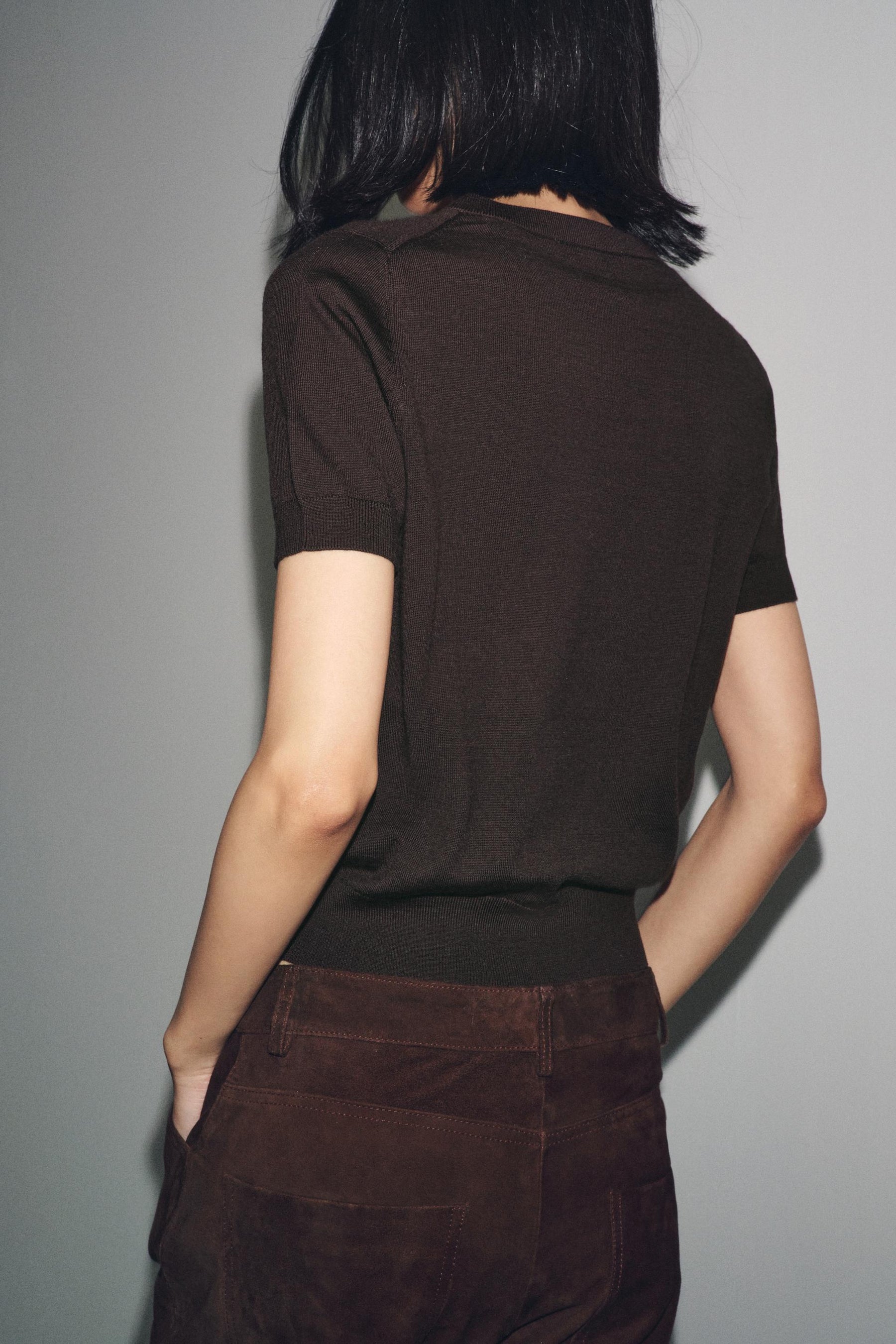 Wool Short Sleeve Jumper