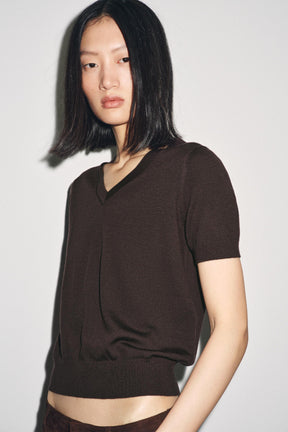 Wool Short Sleeve Jumper