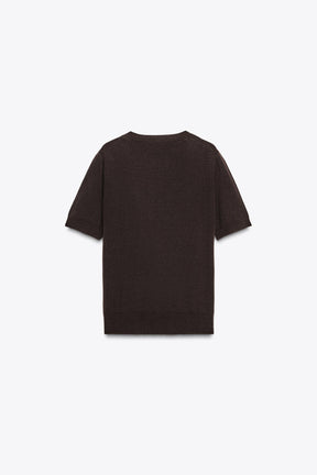 Wool Short Sleeve Jumper
