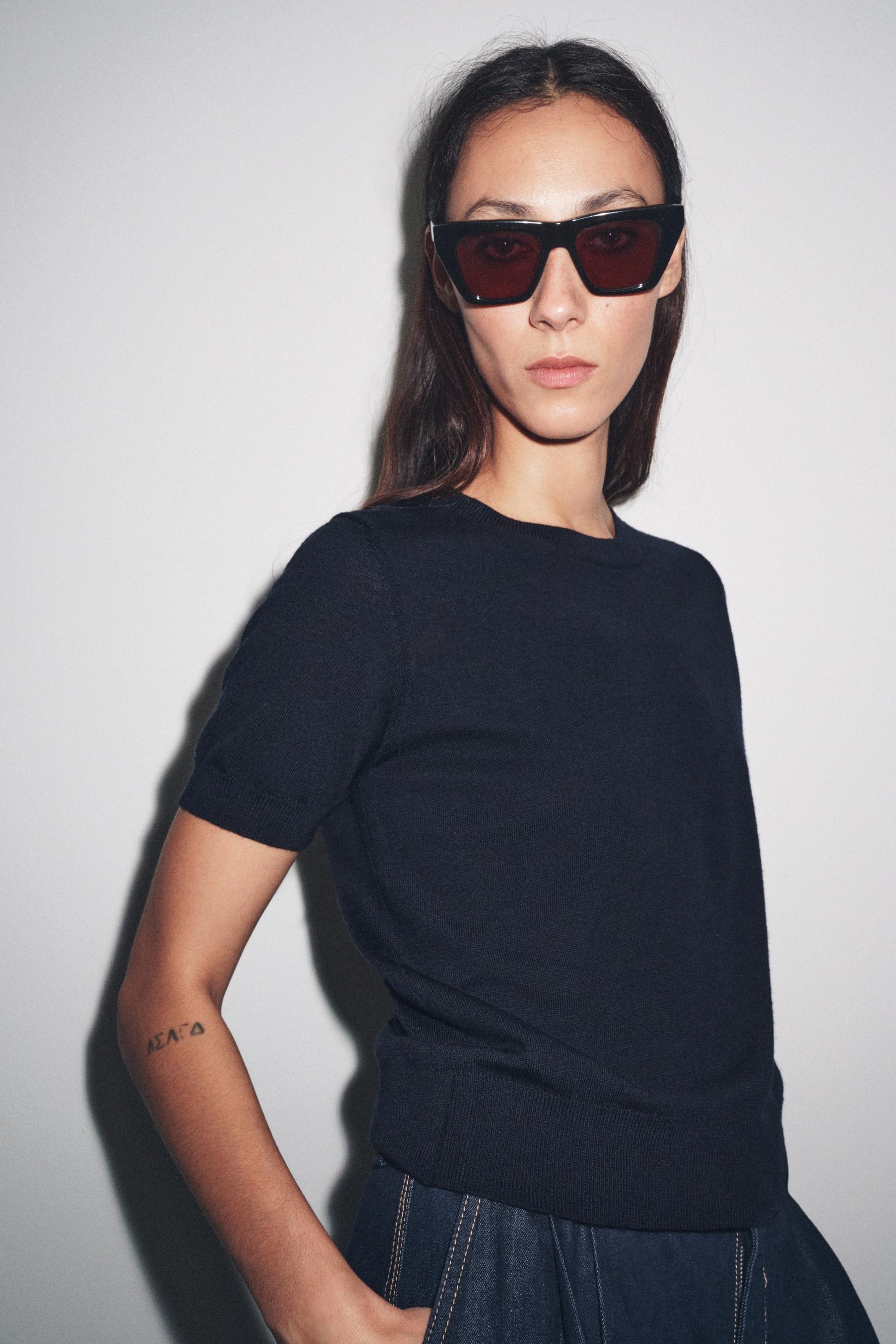 Wool Short Sleeve Jumper