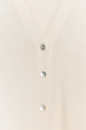 100% WOOL V-NECK CARDIGAN - Image 5