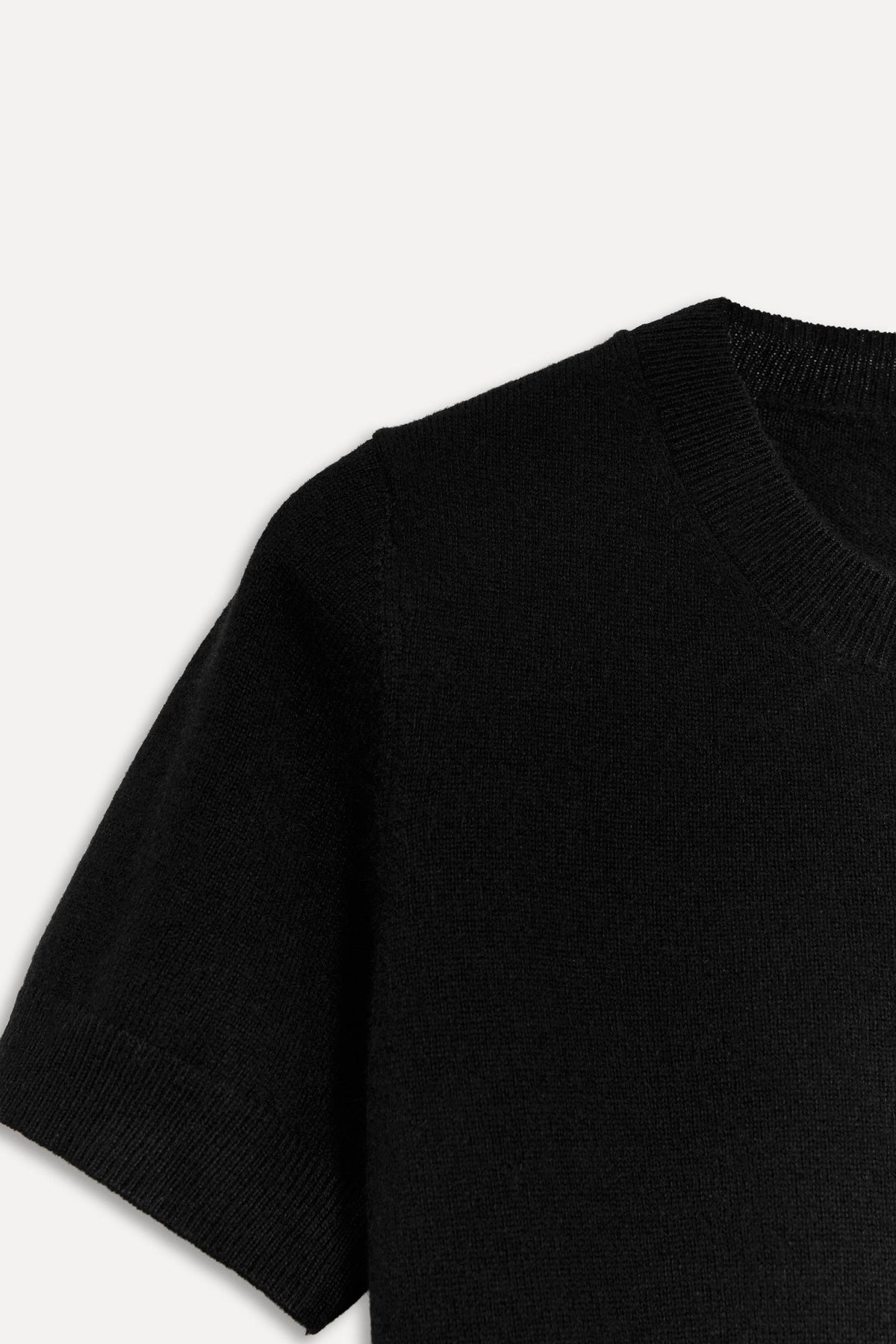 Cashmere short sleeve sweater