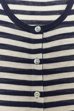 STRIPED KNIT CARDIGAN - Image 5