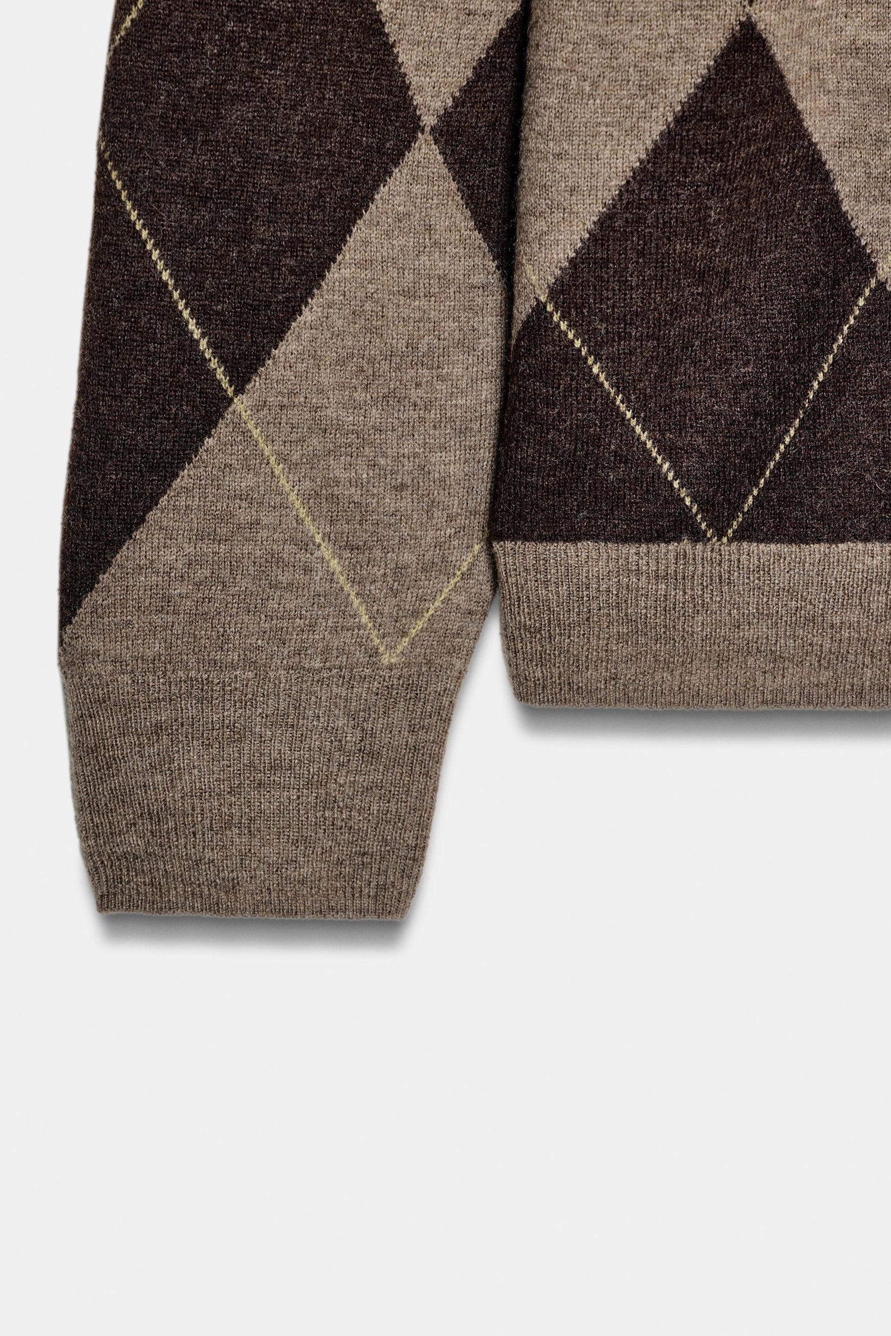 Wool Diamond Jumper