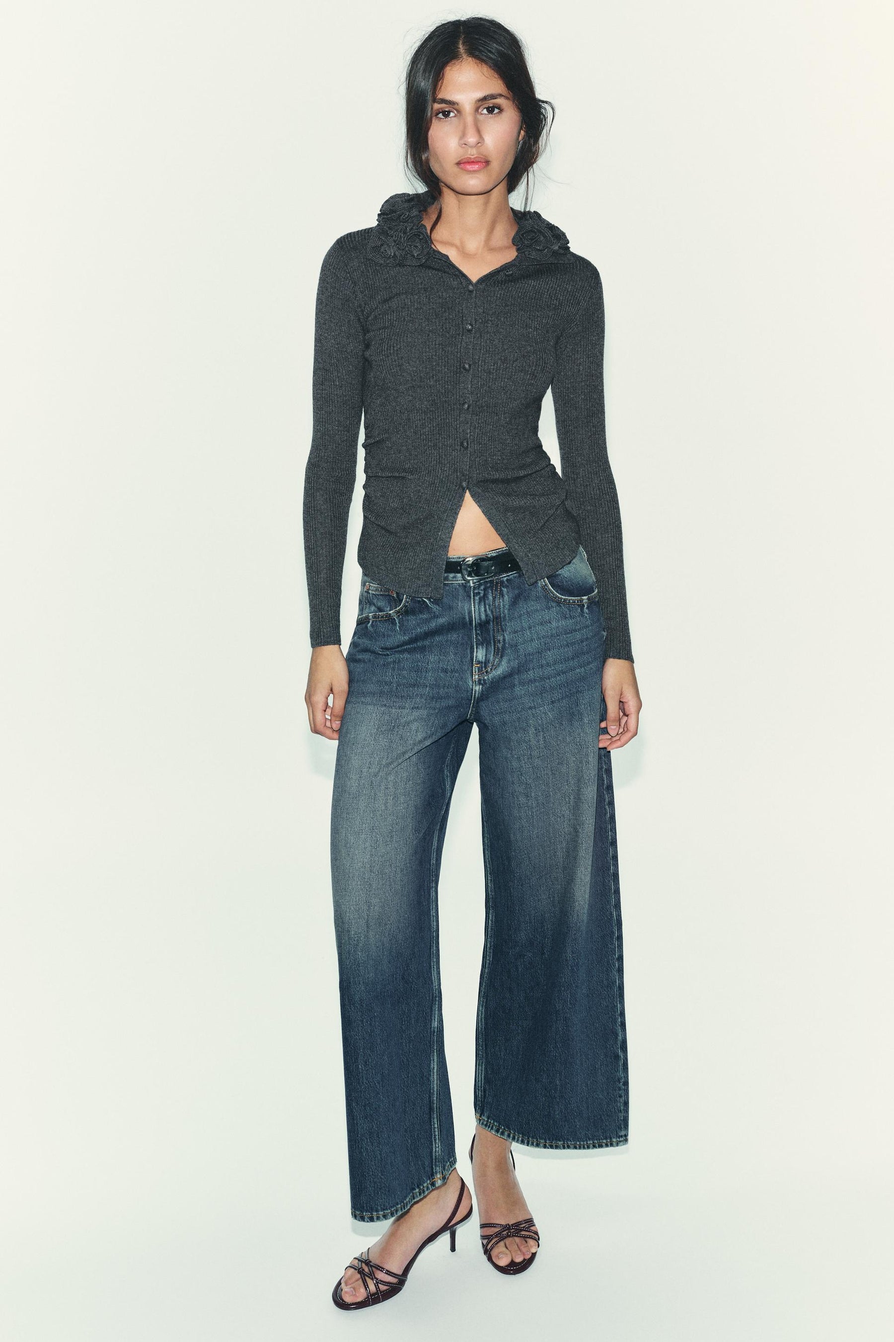 FLORAL WOOL CARDIGAN