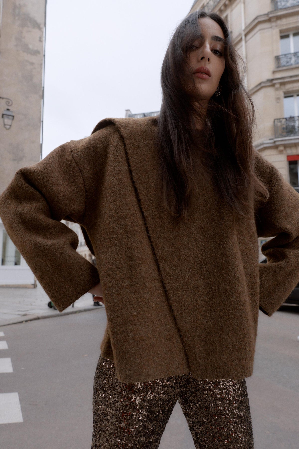 CARDIGAN WITH SCARF DETAIL - Image 2