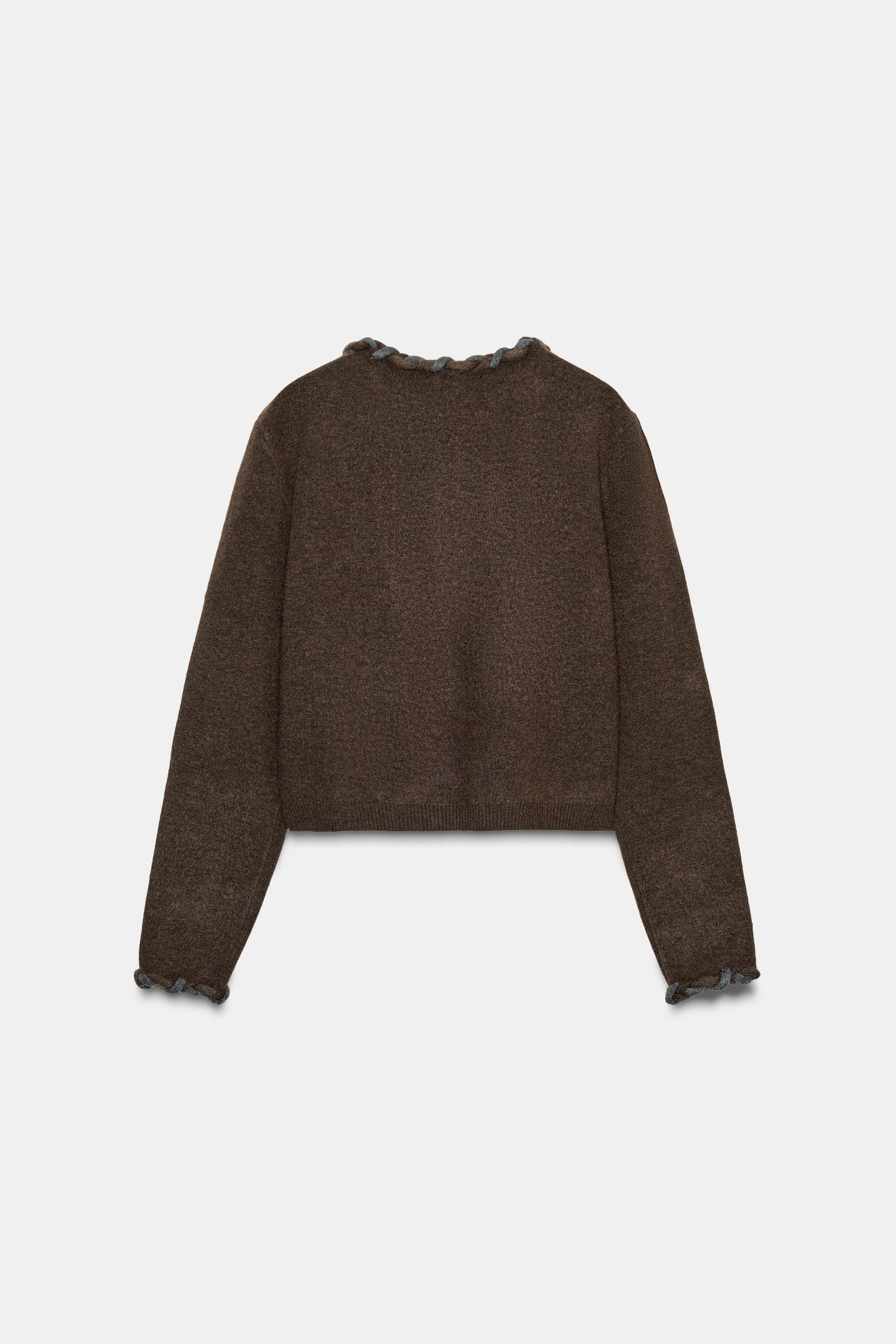 Interwoven Trim Cardigan