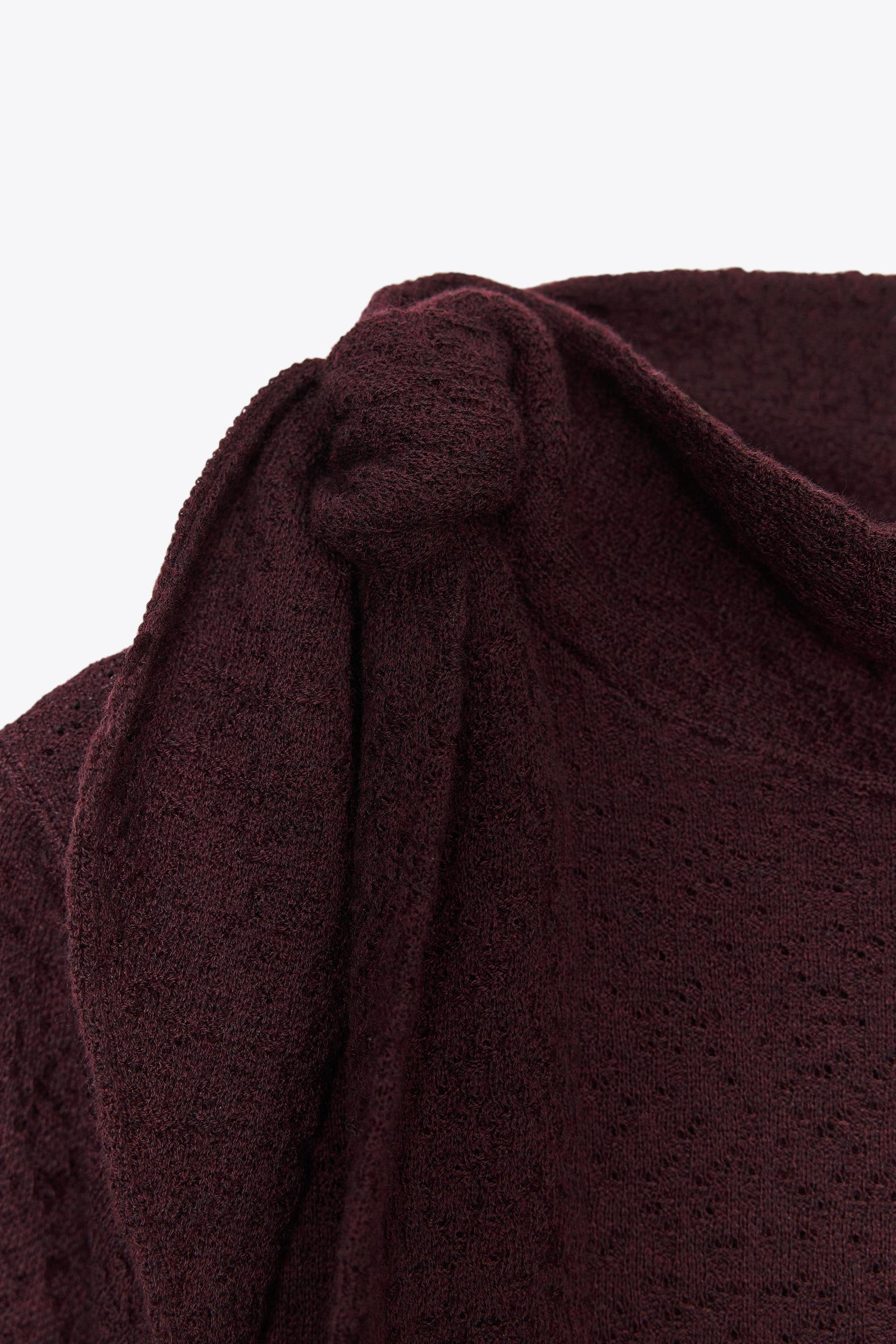 SHORT SLEEVE KNIT JUMPER WITH TIE DETAIL - Image 8