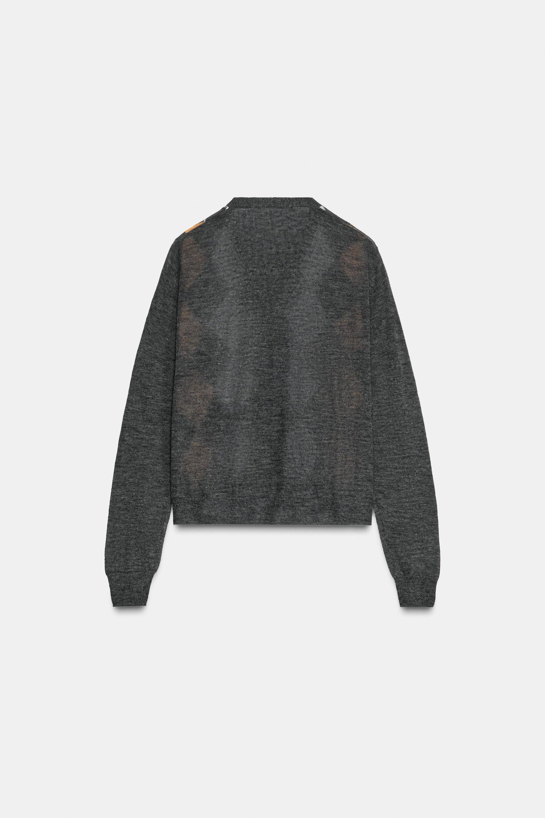 ARGYLE KNIT CARDIGAN - Image 5