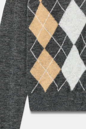 ARGYLE KNIT CARDIGAN - Image 6