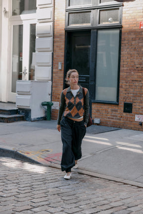 Diamond Knit Polo Shirt