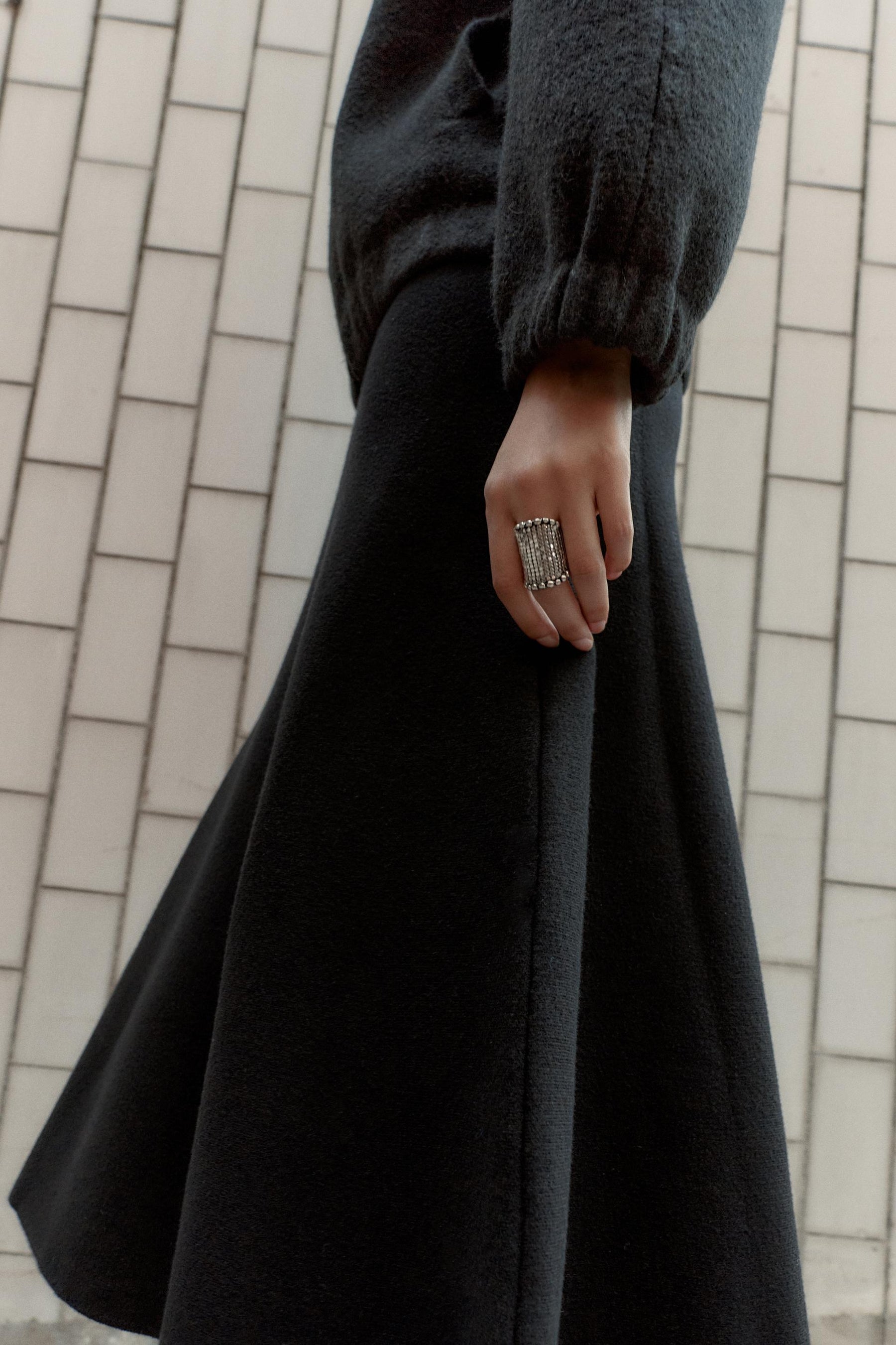 ZIP-UP KNIT BOMBER JACKET - Image 3