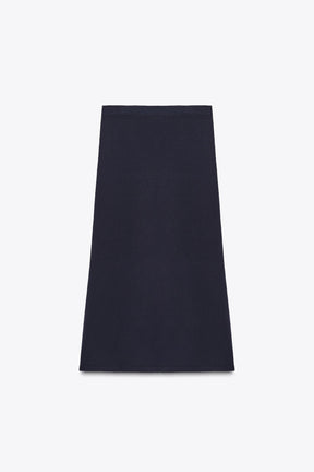 PLAIN KNIT MIDI SKIRT - Image 8