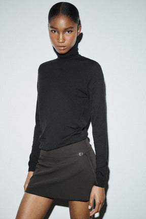 Wool High Neck Jumper