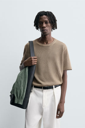 STRUCTURED KNIT T-SHIRT - Image 2