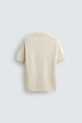 RIB KNIT POLO SHIRT - Image 6