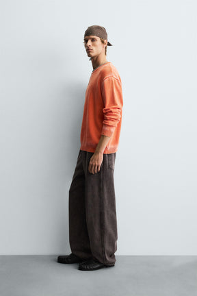 WASHED COTTON SWEATER - Image 4