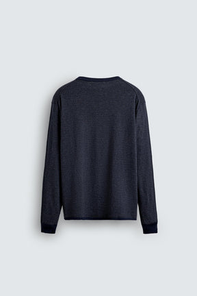 COTTON - CASHMERE STRIPED SWEATER - Image 7