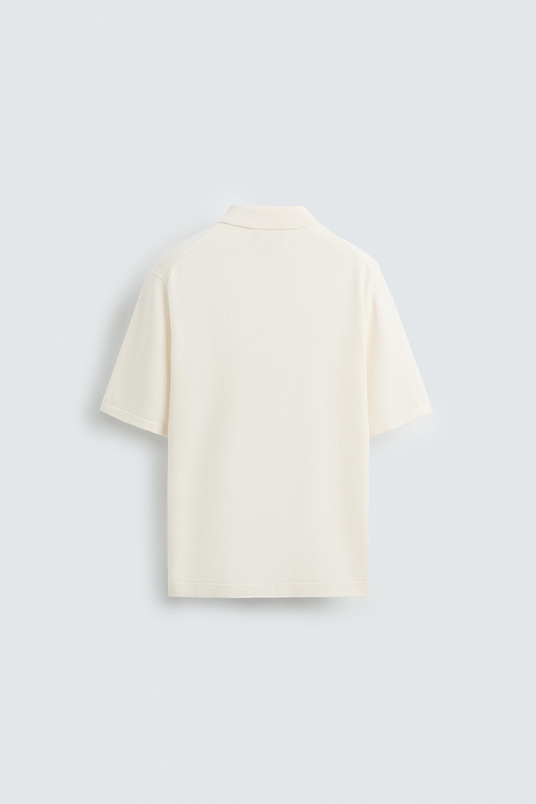 COTTON BLEND KNIT POLO SHIRT - Image 6