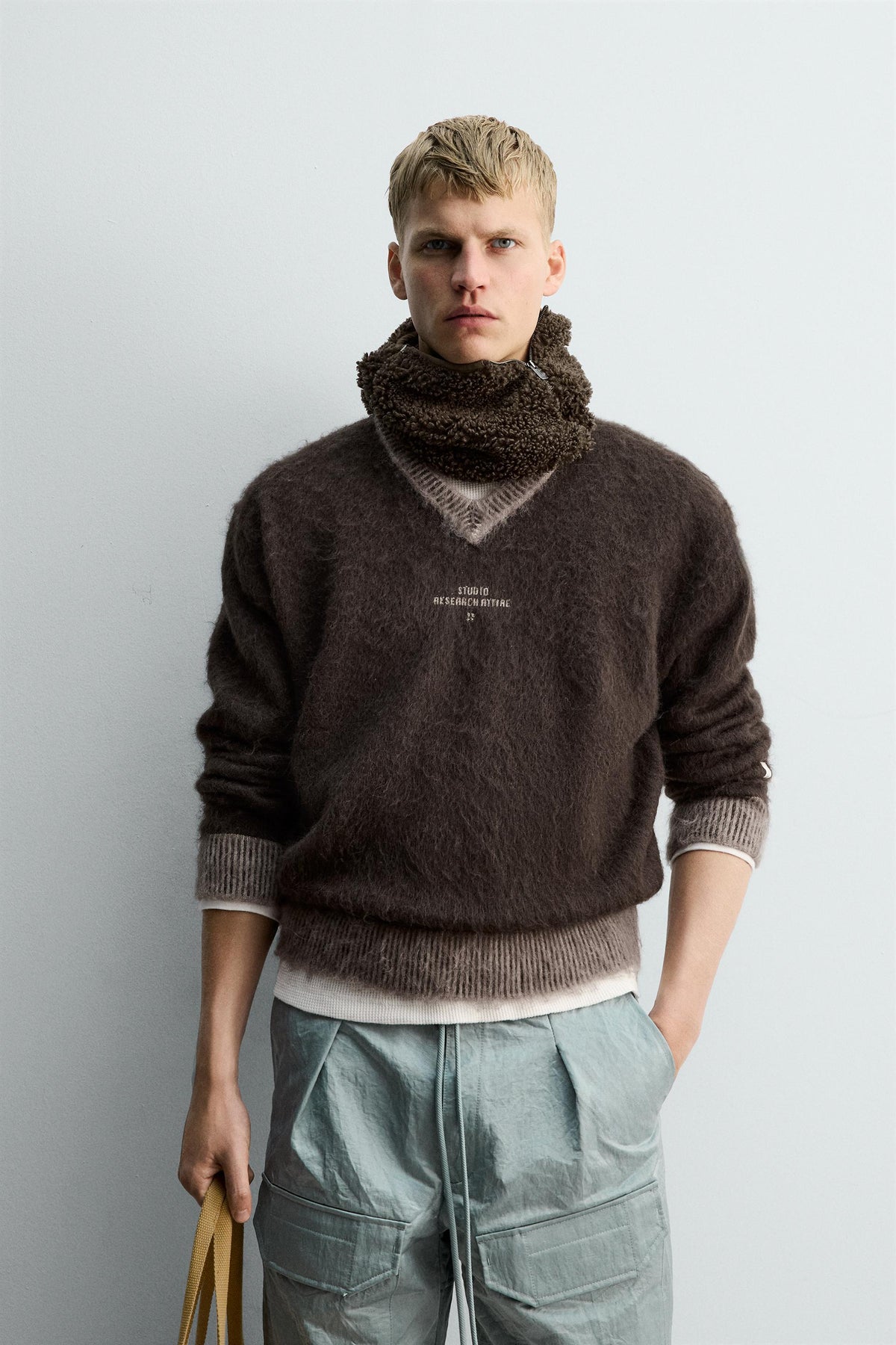 JUMPER WITH CONTRAST TEXTURE X SR_A - Image 2