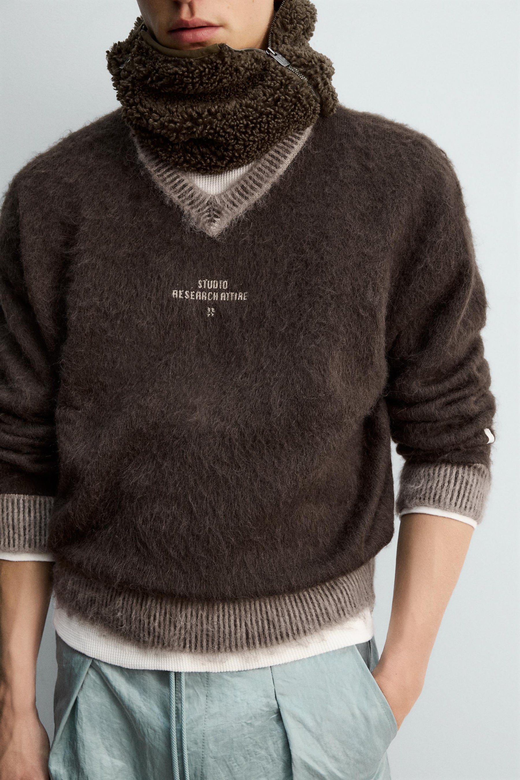 JUMPER WITH CONTRAST TEXTURE X SR_A - Image 5