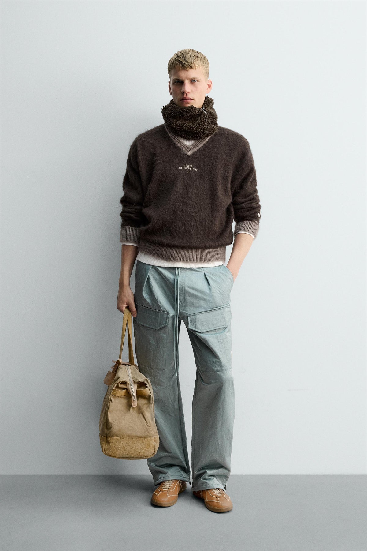 JUMPER WITH CONTRAST TEXTURE X SR_A - Image 1