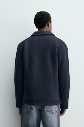 TEXTURED CARDIGAN WITH POCKETS - Image 3