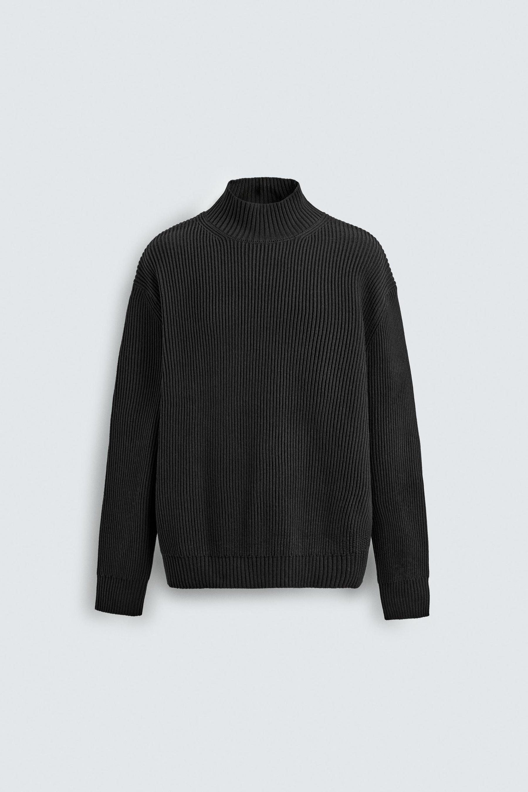 TEXTURED HIGH NECK JUMPER - Image 8