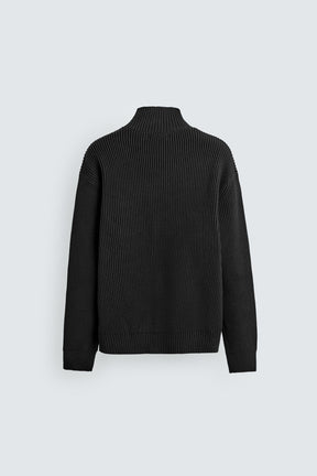 TEXTURED HIGH NECK JUMPER - Image 9
