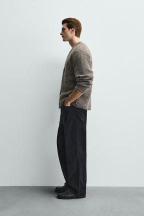 RIBBED TEXTURED CARDIGAN - Image 4