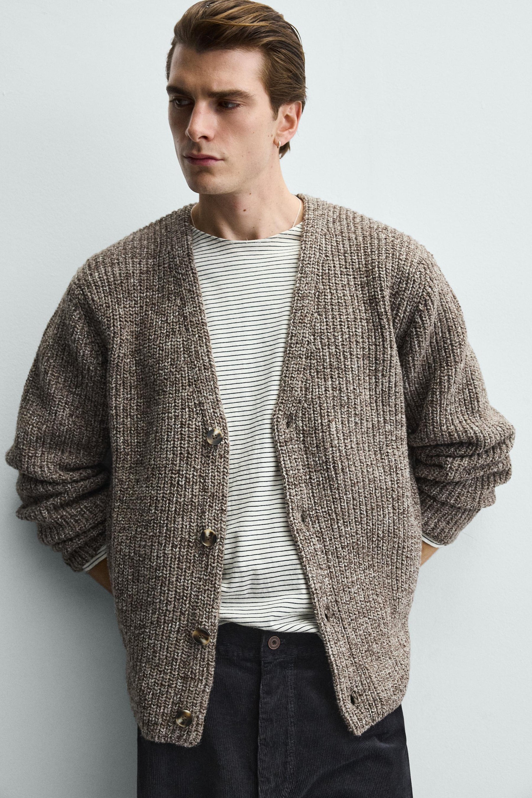 Ribbed Knit Cardigan