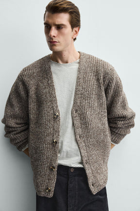 Ribbed Knit Cardigan