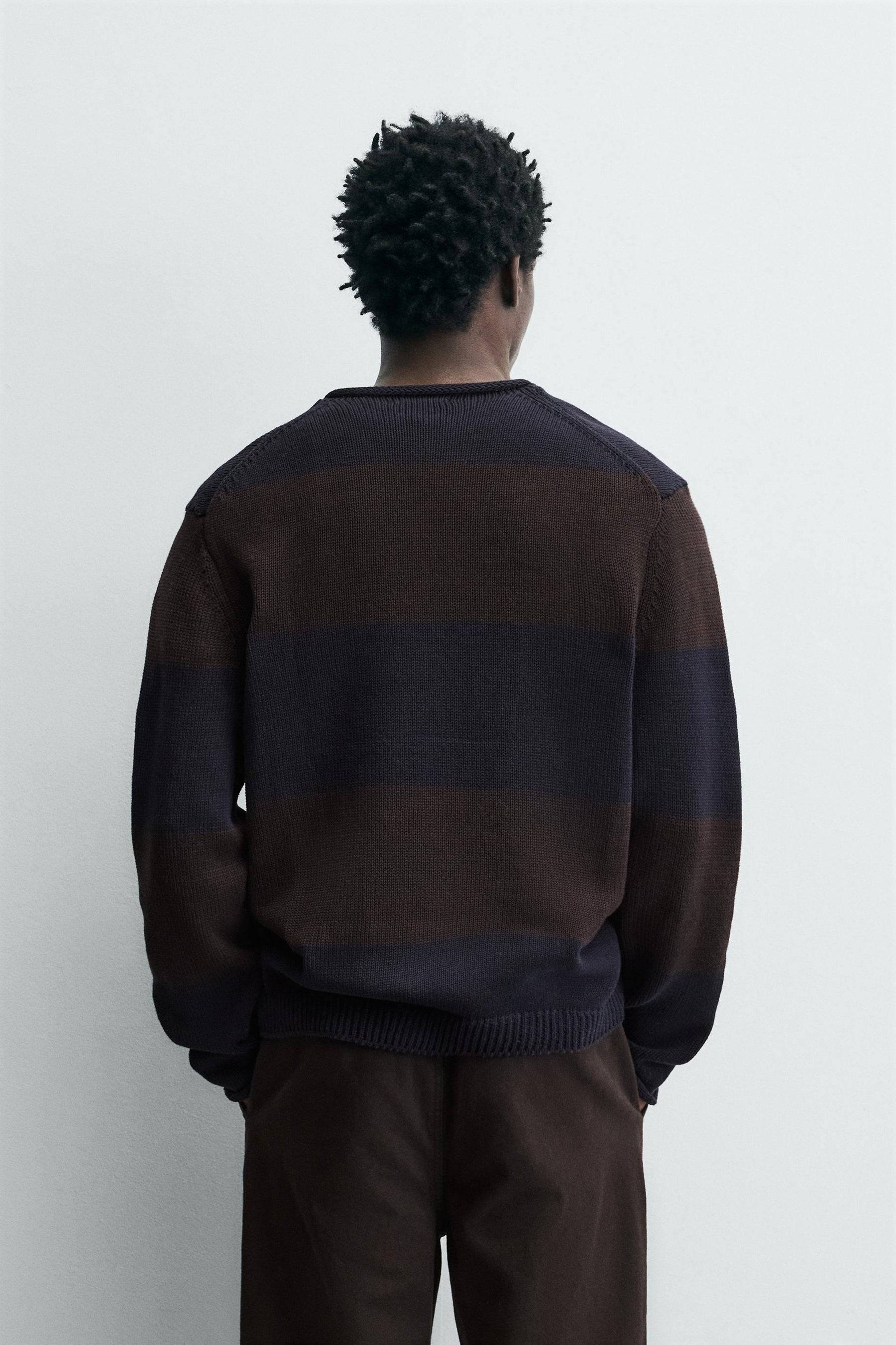 Striped Jacquard Pullover