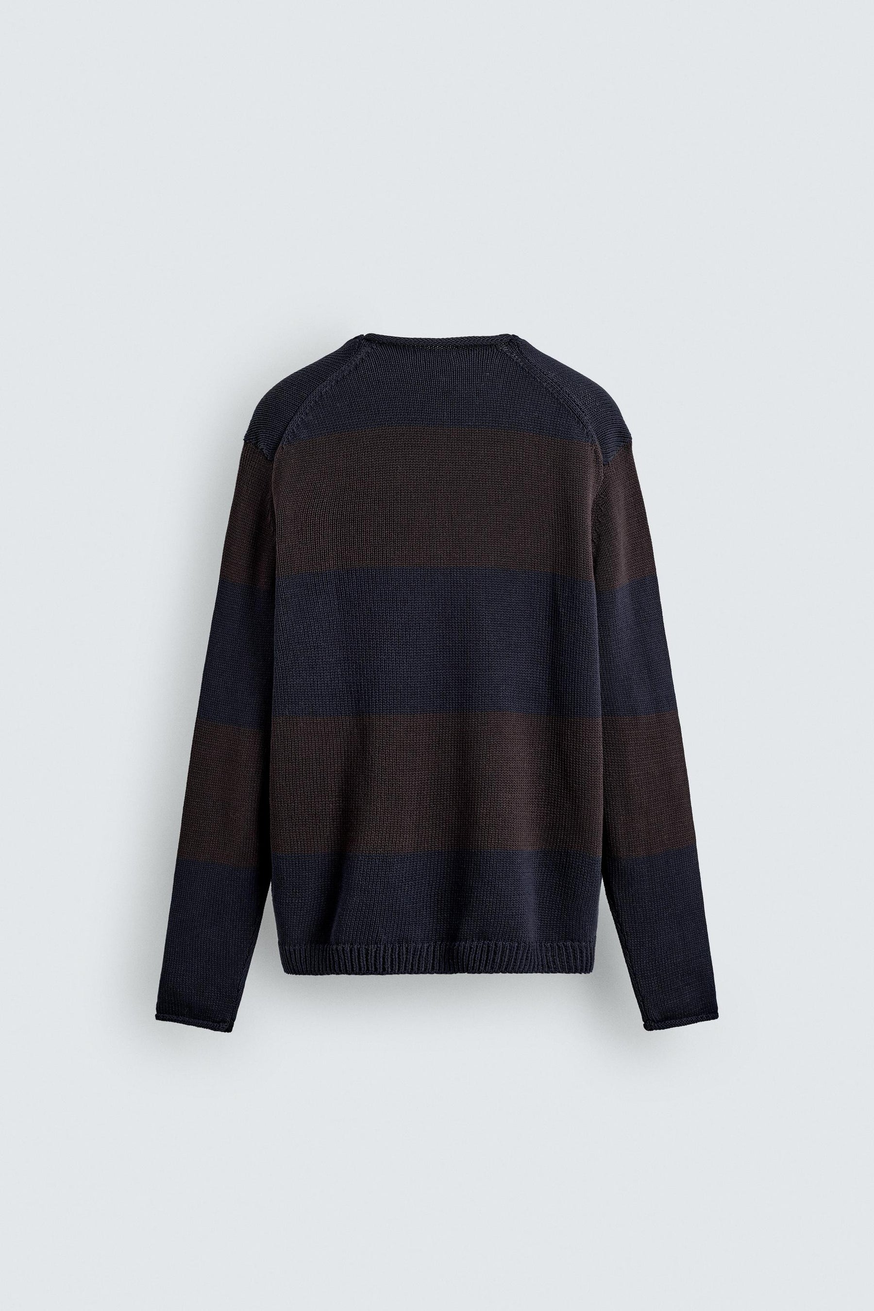 Striped Jacquard Pullover