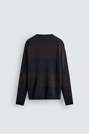 Striped Jacquard Pullover