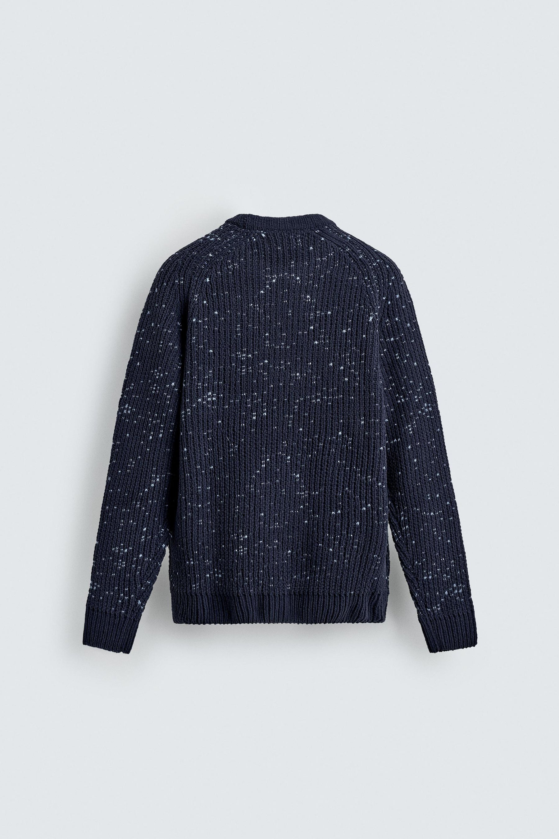 Contrasting Chenille Pullover