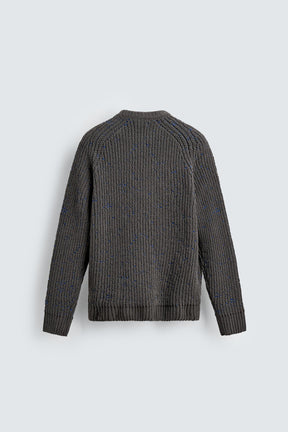 Contrasting Chenille Pullover